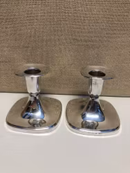 TORE ELDH. Candlesticks, a pair, silver, K&EC, 1966.