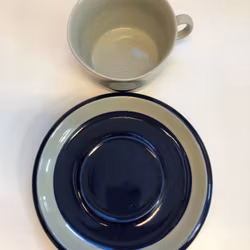 MARIANNE WESTMAN. Teacup with saucer, stoneware, Rörstrand.