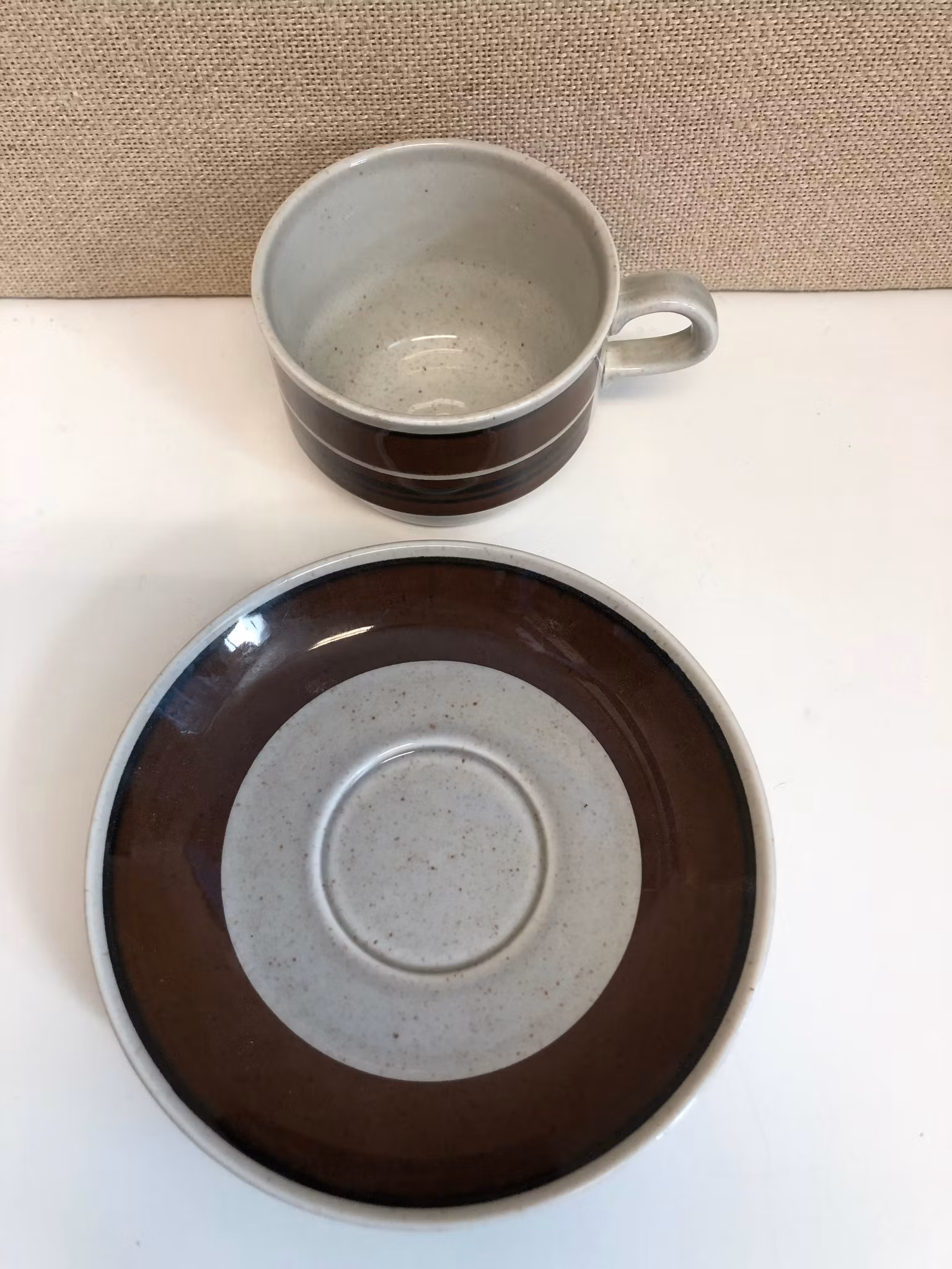 JACKIE LYND. Kaffekopp med fat, porslin, "Isolde", Rörstrand.