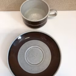 JACKIE LYND. Kaffekopp med fat, porslin, "Isolde", Rörstrand.