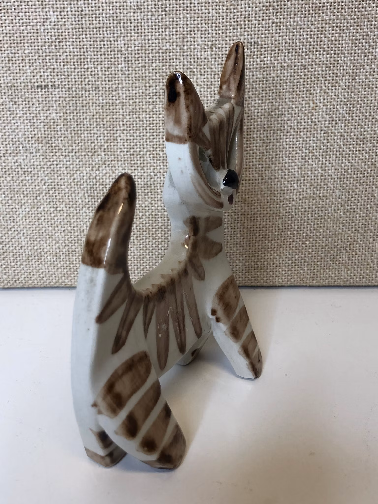 DORYTHY CLOUGH. Figurin, porslin, "Katt", Gefle/Uppsala Ekeby.