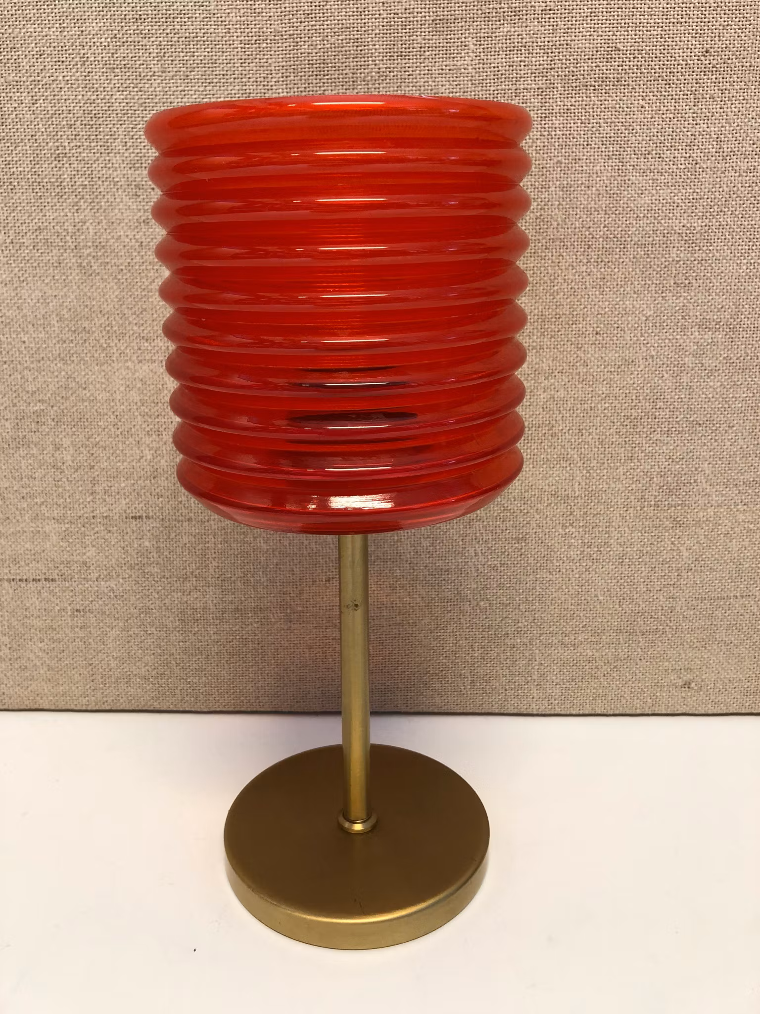 LJUSLYKTA, mässing/glas, 1960/70-tal.