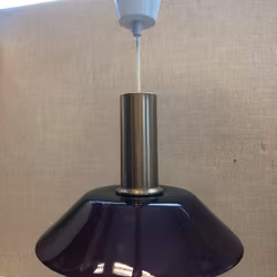 TAKLAMPA, glas/mässing, 1960/70-tal.