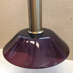 TAKLAMPA, glas/mässing, 1960/70-tal.