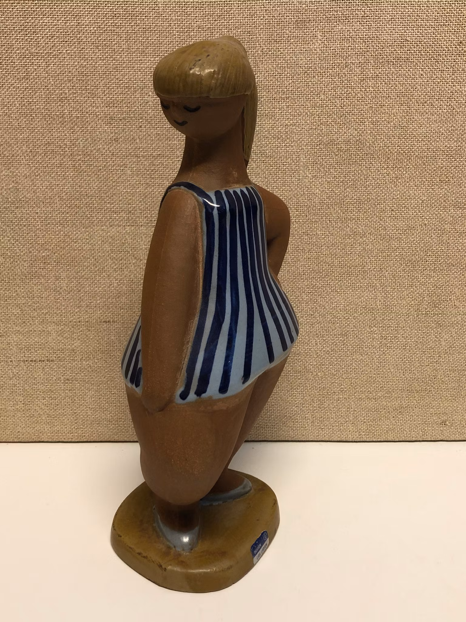 LISA LARSON. Figurin, stengods, "Dora", Gustavsberg.