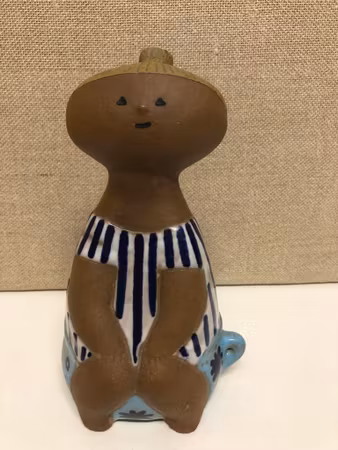 LISA LARSON. Figurine, stoneware, "Lotta" Gustavsberg 1962-1979