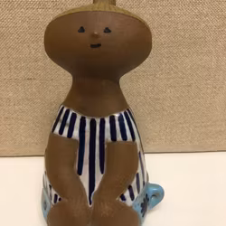 LISA LARSON. Figurine, stoneware, "Lotta" Gustavsberg 1962-1979