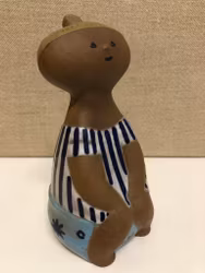 LISA LARSON. Figurin, stengods, "Lotta"  Gustavsberg 1962-1979