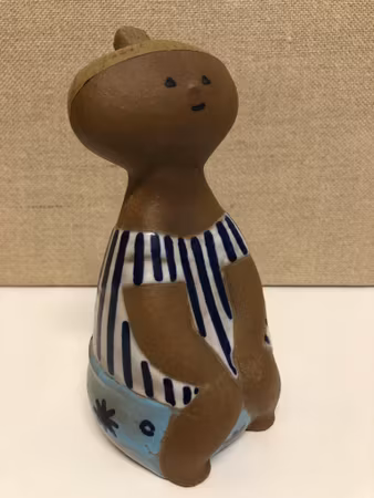 LISA LARSON. Figurine, stoneware, "Lotta" Gustavsberg 1962-1979