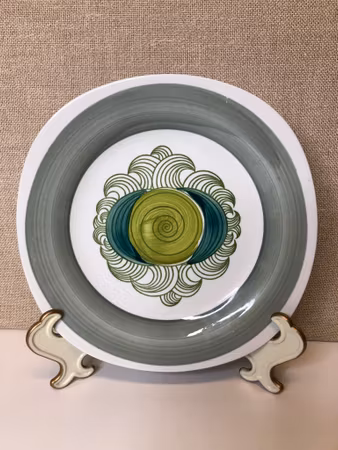 HERTHA BENGTSSON. Plate, porcelain, "Elvira", Rörstrand.