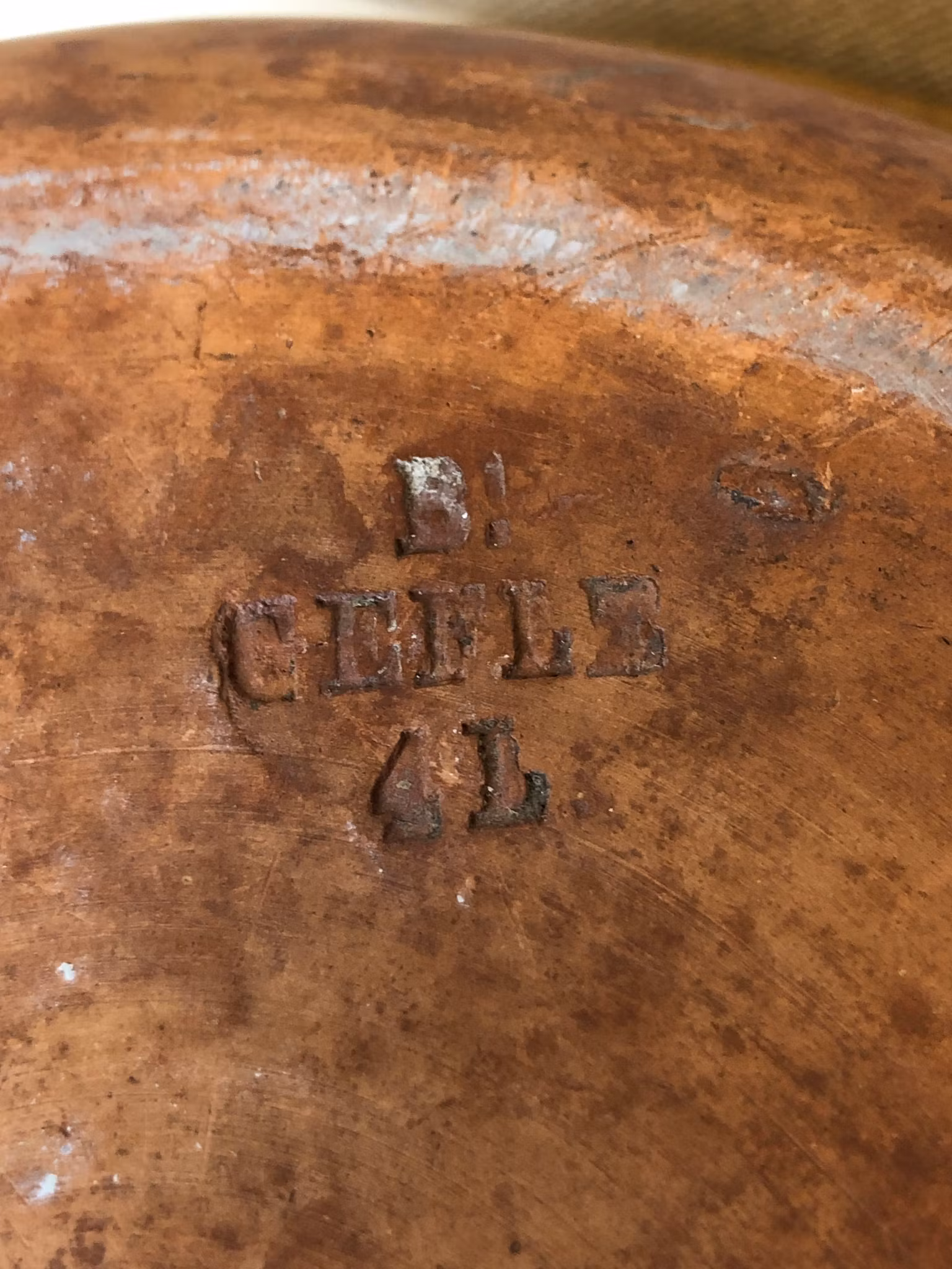 SKÅL, 4 liter, lergods, Gefle, 18/1900-tal.