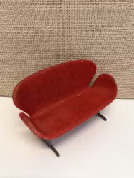 SOFFA, dockhus möbel, "Svanen",  design Arne Jacobsen, Brio.