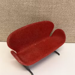 SOFFA, dockhus möbel, "Svanen",  design Arne Jacobsen, Brio.