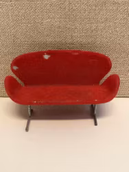 SOFFA, dockhus möbel, "Svanen",  design Arne Jacobsen, Brio.