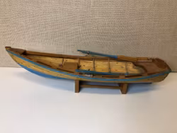 MODEL BOAT, oak, wood, 1900s.