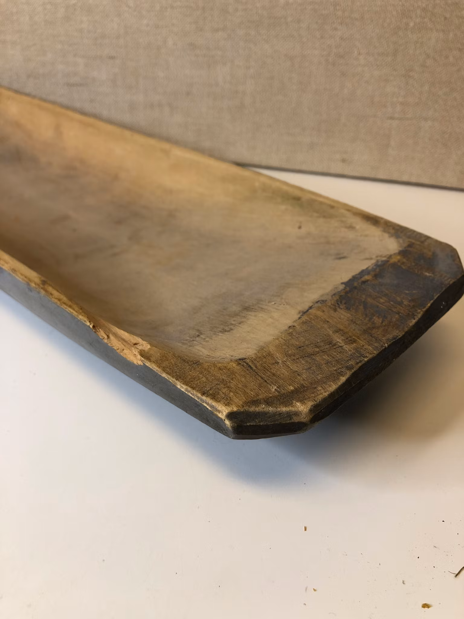 TRÅG, bemålat trä, allmoge, 1800-tal.