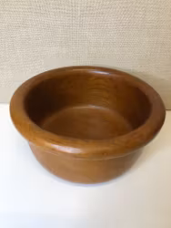 BOWL, teak, 1950s/60s.