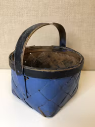 KORG, träspån, bemålad, 18/1900-tal.