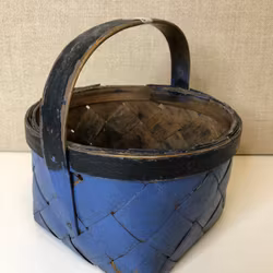 KORG, träspån, bemålad, 18/1900-tal.