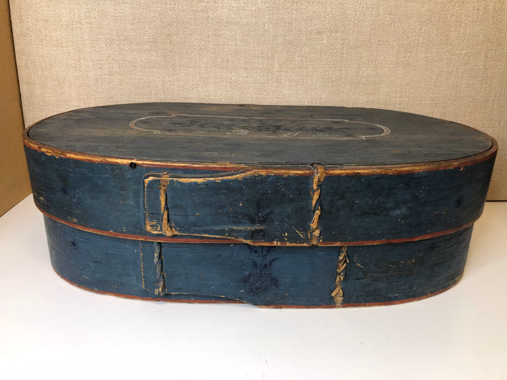 SVEPASK, allmoge, original målad, daterad 1835.
