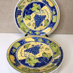 DINING PLATES 6 pcs. pottery, John Tams, England.