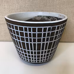 HJÖRDIS OLDFORS. Flower pot, ceramic, Uppsala Ekeby, 1950s/60s