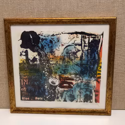 ARDY STRÜWER. "Blue Note", lithograph, signed and numbered 246/250.