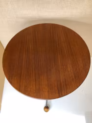BORD, metall/teak, Alberts, Tibro,  Sweden.