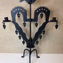 TAIL CANDLEHOLDER, wrought iron, Sweden.