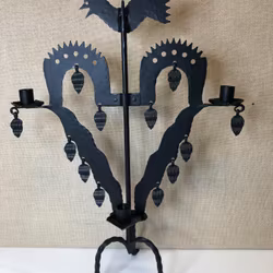 TAIL CANDLEHOLDER, wrought iron, Sweden.