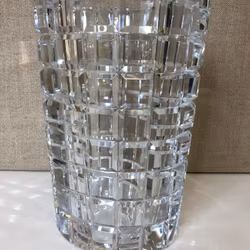 JAN JOHANSSON. Vase, crystal, signed, Orrefors.