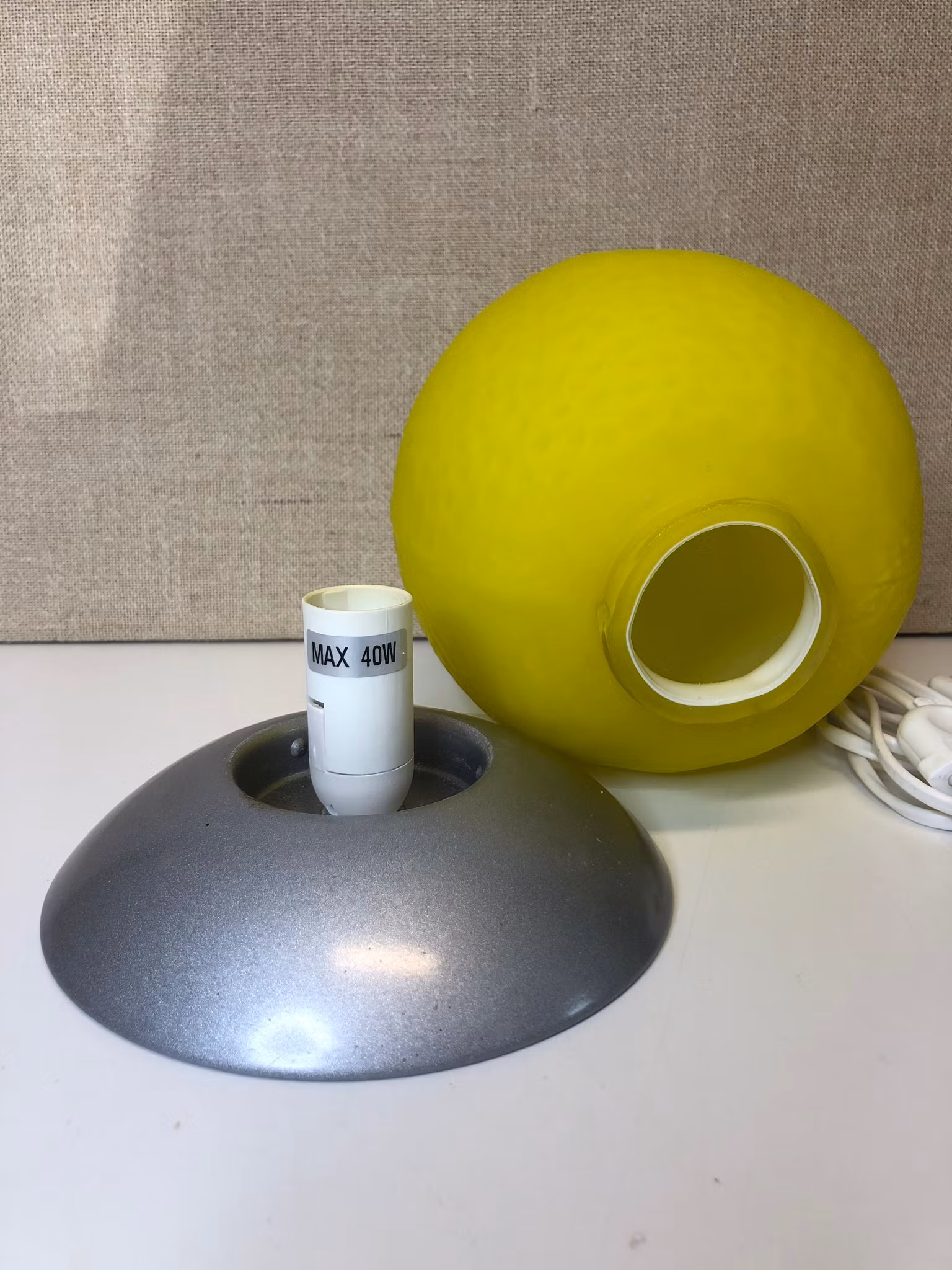 BORDSLAMPA, metall/glas, "Citron", IKEA.