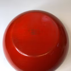 KAJ FRANK. Bowl, enamelled metal, Finel, Finland.