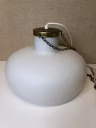 CEILING LAMP, brass/glass, Flygfors.
