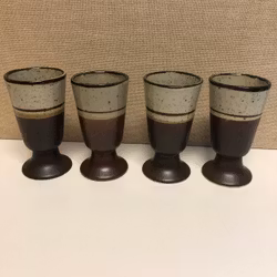 MUGS 4 pcs. ceramic, second half of the 20th century.