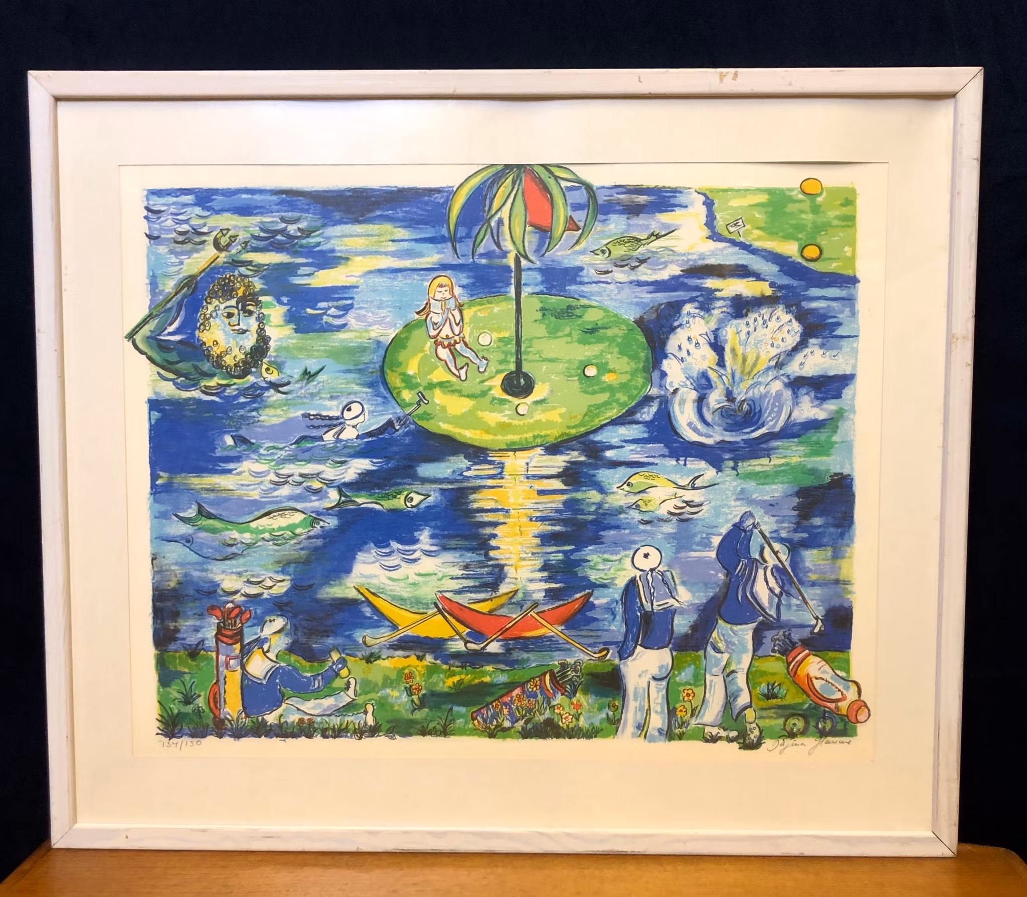 DAGMAR GLEMME. Färglitografi, signerad och numrerad 134/150.