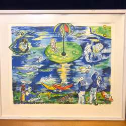 DAGMAR GLEMME. Färglitografi, signerad och numrerad 134/150.