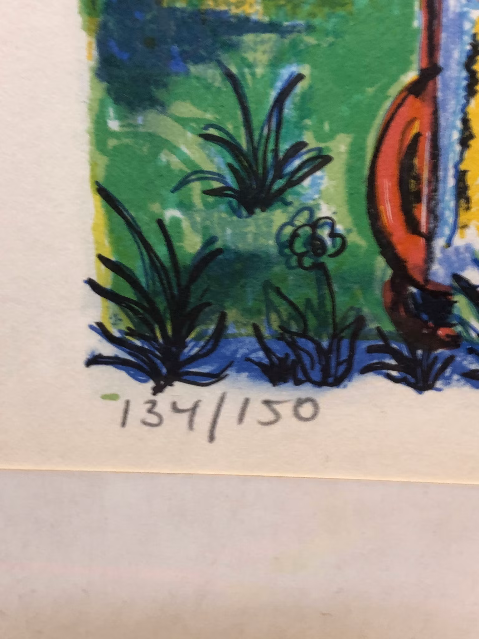 DAGMAR GLEMME. Färglitografi, signerad och numrerad 134/150.