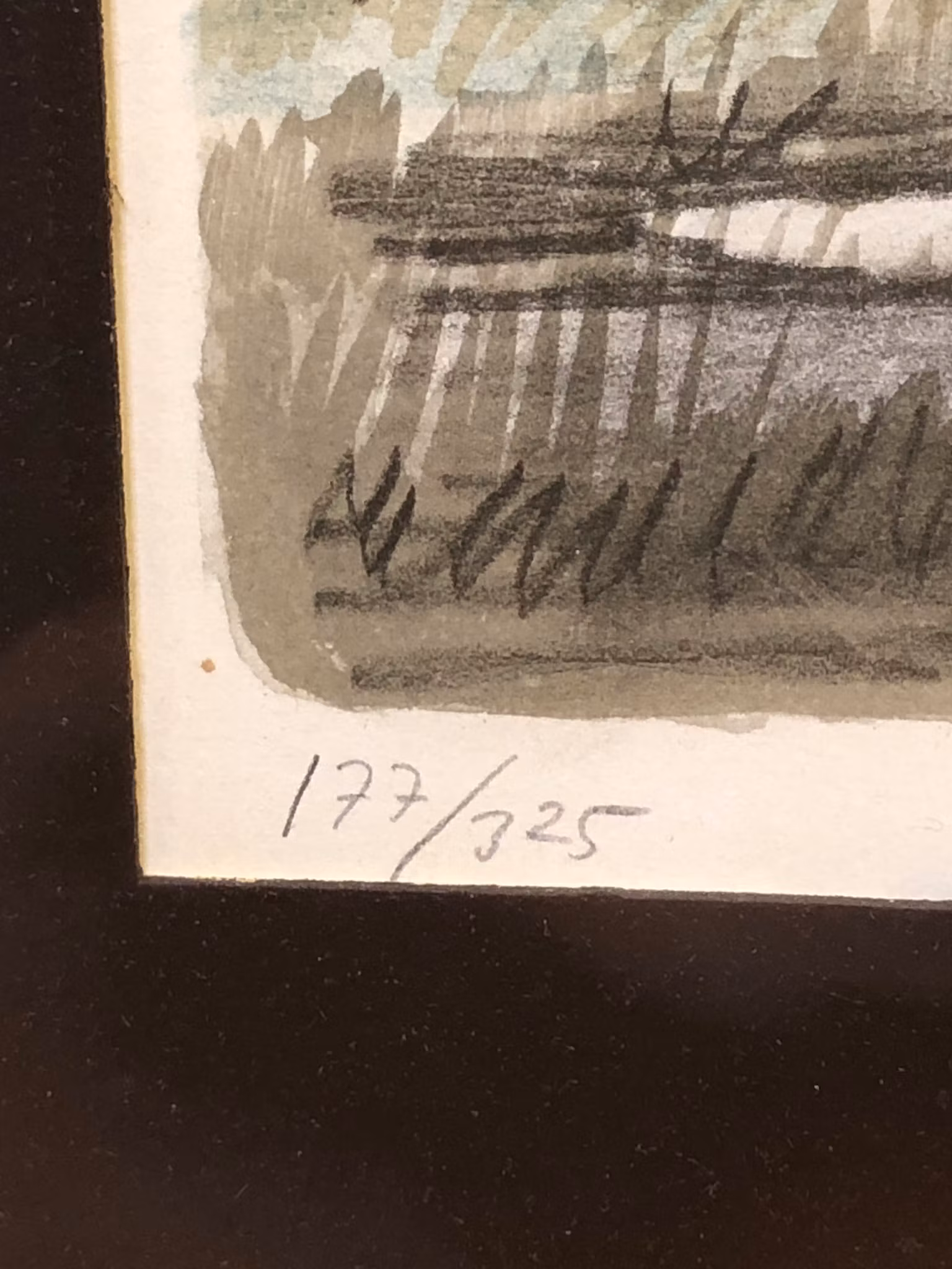 GUNNAR BRUSEWITZ. svanar, litografi, signerad och numrerad 177/325.