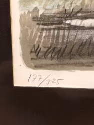 GUNNAR BRUSEWITZ. svanar, litografi, signerad och numrerad 177/325.