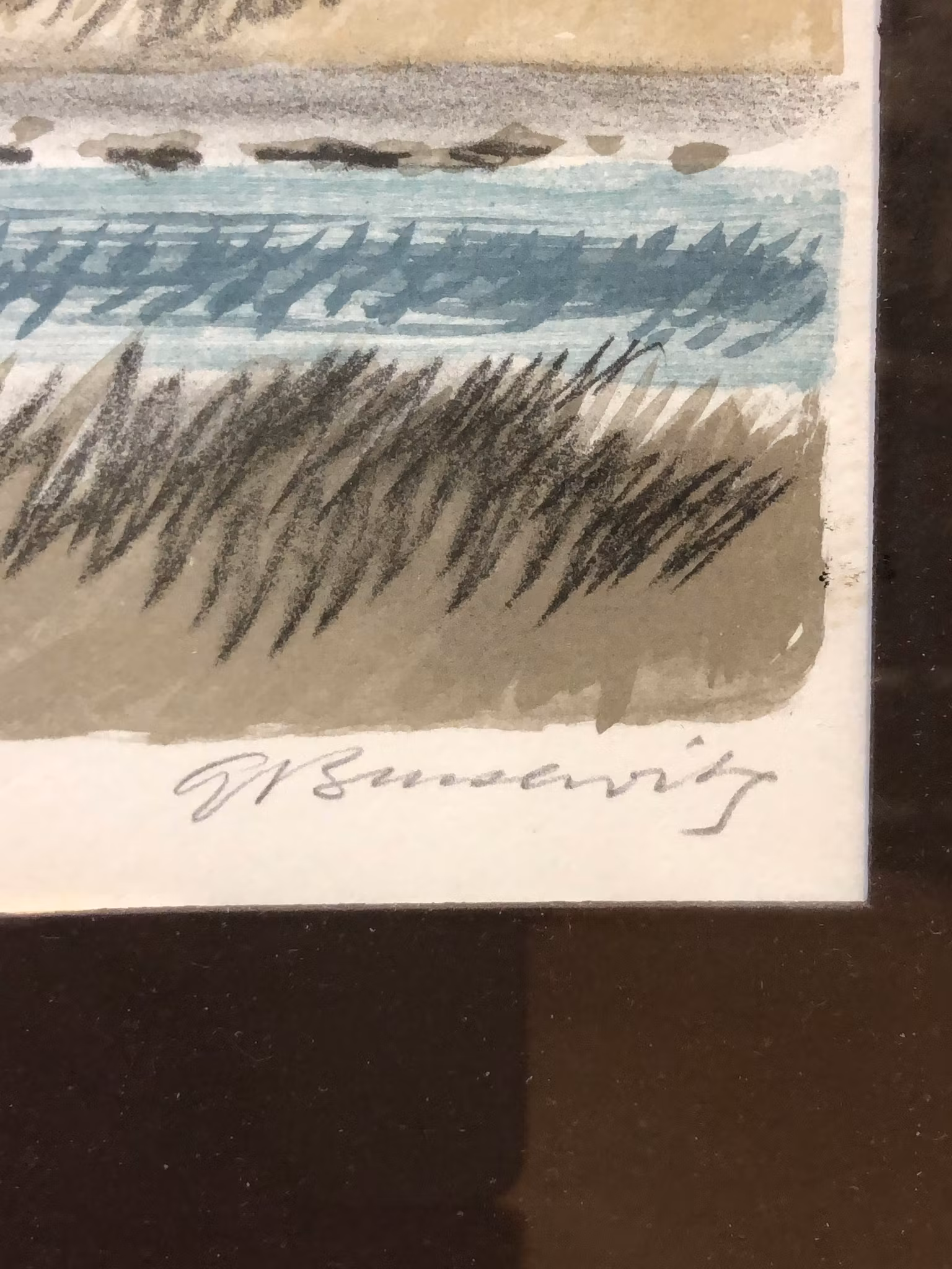 GUNNAR BRUSEWITZ. svanar, litografi, signerad och numrerad 177/325.