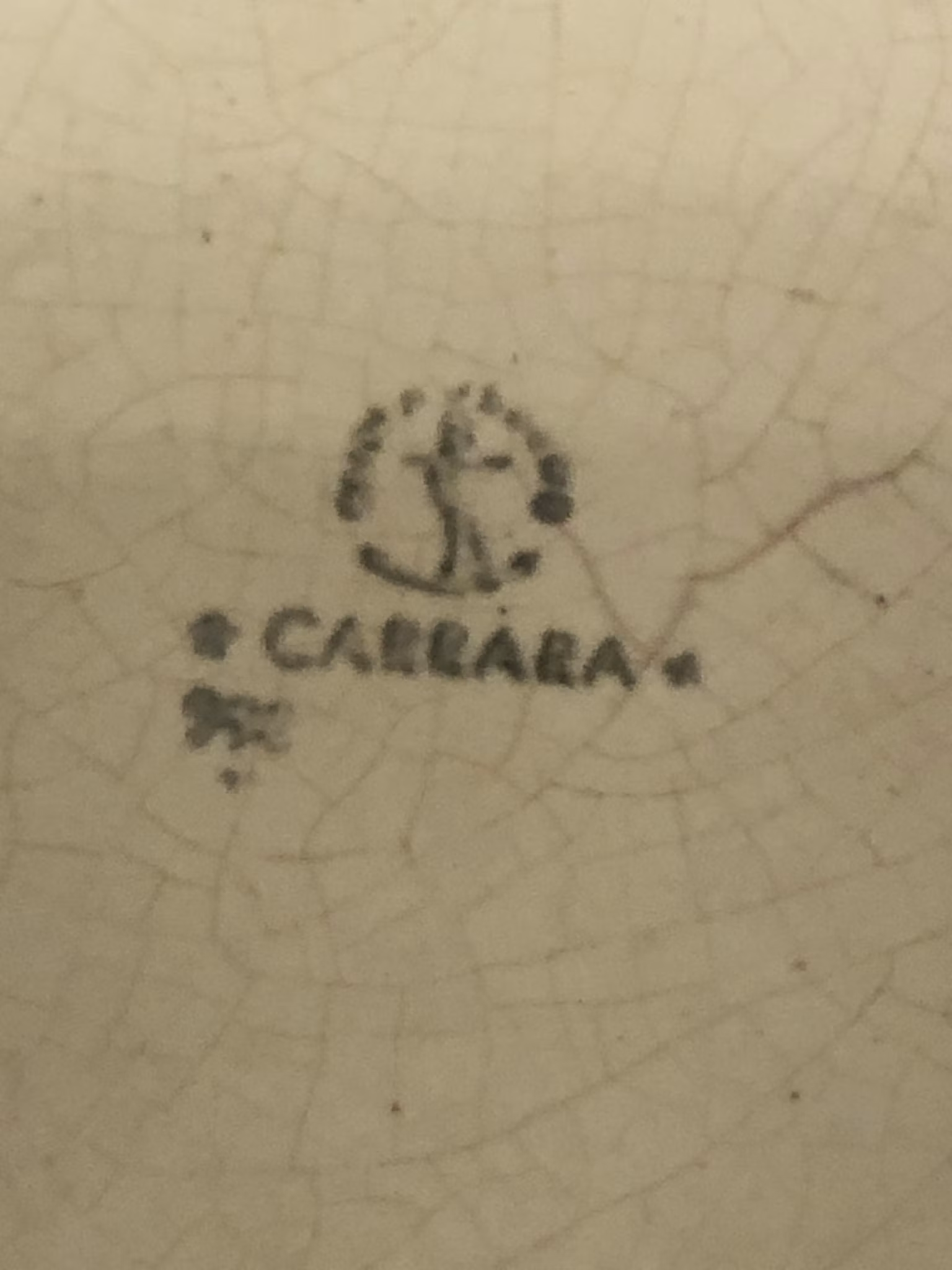 WILHELM KÅGE. Ytterfoder, keramik, " Carrara", Gustavsberg.