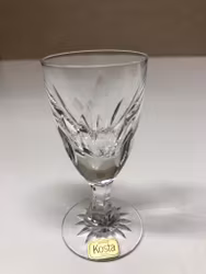 FRITZ KALLENBERG. Snapsglas, kristall, " Martin", Kosta Boda.