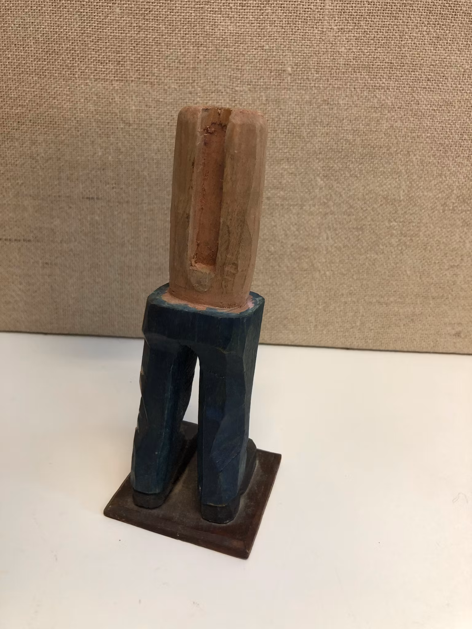 TRÄSKULPTUR, "Soldat", ekivok, 1900-talets mitt.
