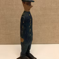 TRÄSKULPTUR, "Soldat", ekivok, 1900-talets mitt.