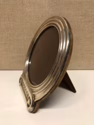 FOTORAM, bordsmodell, silver/trä, 1900-tal.