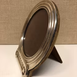 PHOTO FRAME, table model, silver/wood, 1900s.