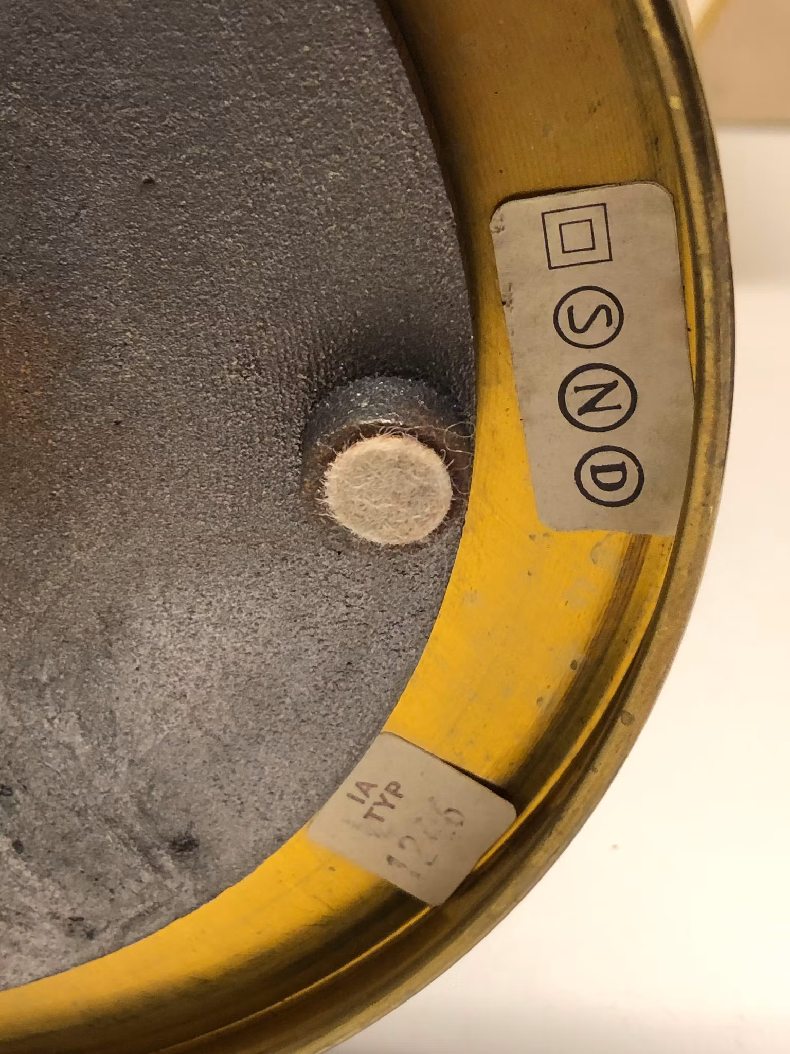 BORDSLAMPA, mässing, Ivars, typ 1246, 1960/70-tal.