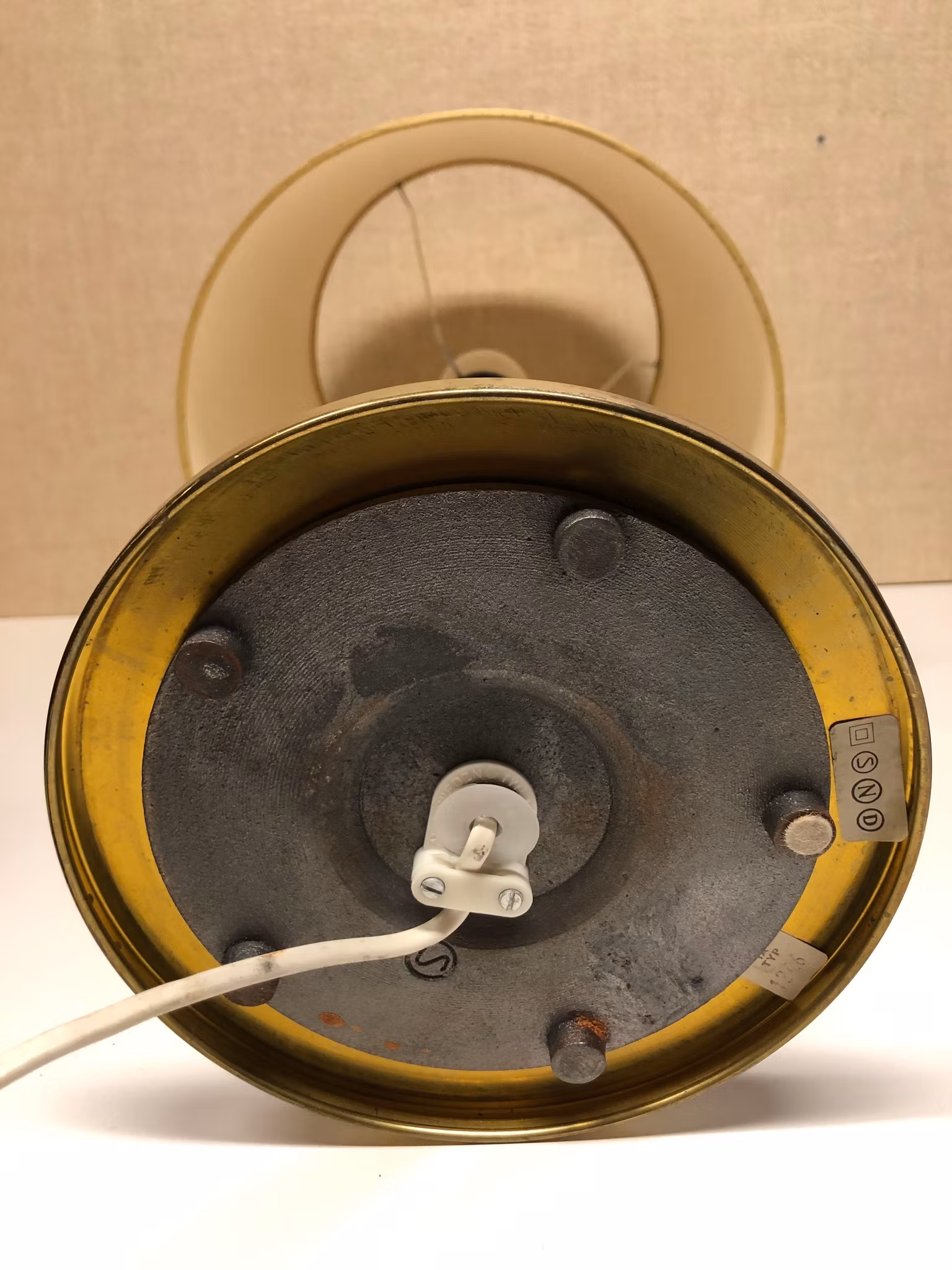 BORDSLAMPA, mässing, Ivars, typ 1246, 1960/70-tal.