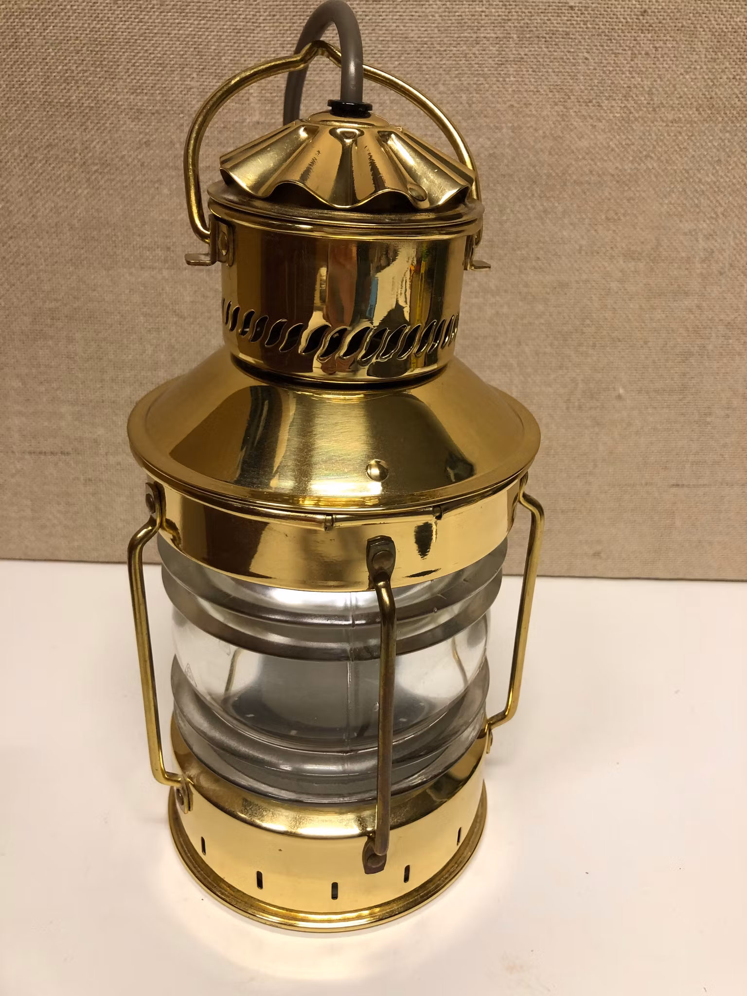 ANKARLANTERENA, mässing/glas, Ankerlight, 2000-tal.